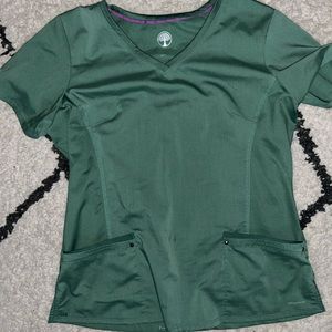Healing Hands XL green scrub top
